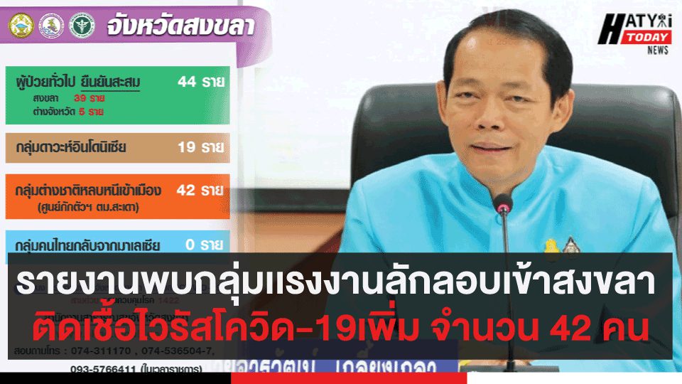 สถานการณ์ โรคติดเชื้อไวรัสโคโรนา 2019 วันที่ 25 เมษายน 2563 ในจังหวัดสงขลา