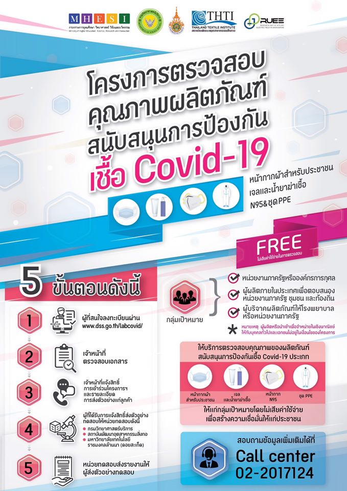 รู้เท่าทันผลิตภัณฑ์ป้องกันเชื้อcovid-19 ส่งตรวจฟรีไม่มีค่าใช้จ่าย