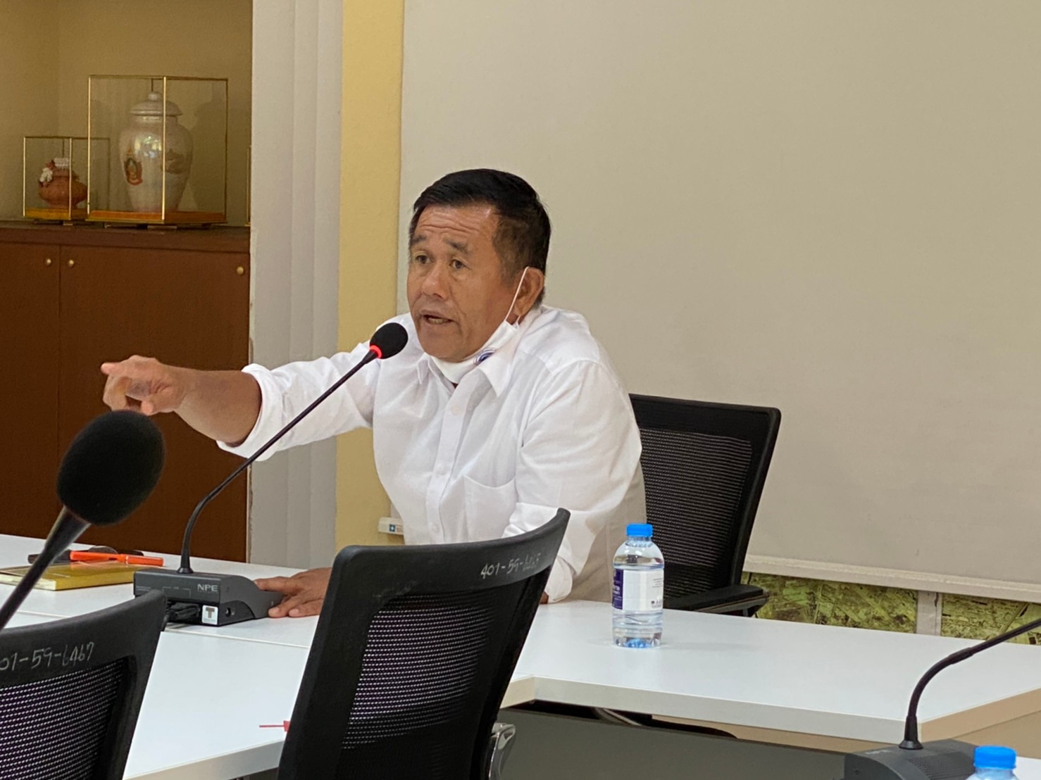 นายกเทศมนตรีสงขลาหารือยุติพ่อค้า-แม่ค้าตามมาตรการแนวทางจัดระเบียบถ.ทะเลหลวง(วชิรา)
