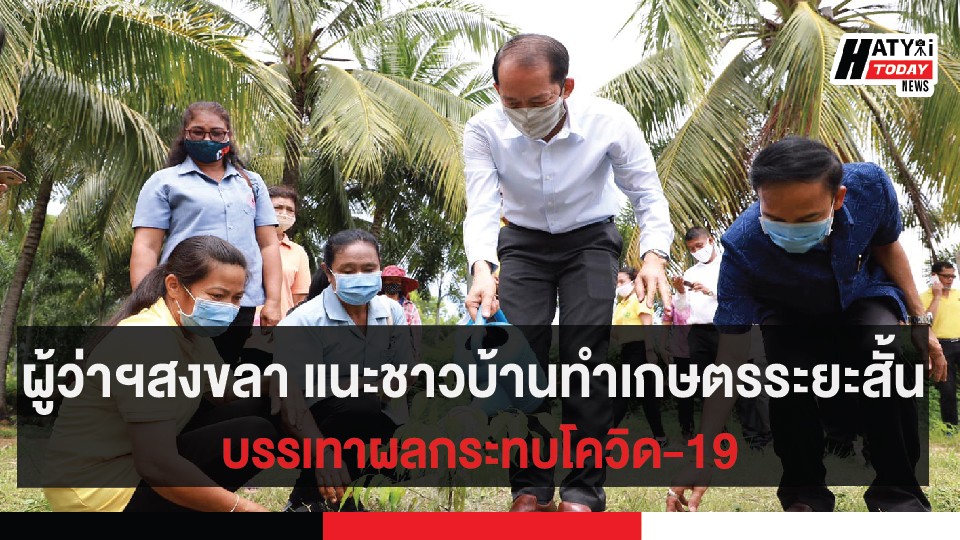 ผู้ว่าฯสงขลา แนะชาวบ้านทำเกษตร บรรเทาผลกระทบโควิด-19