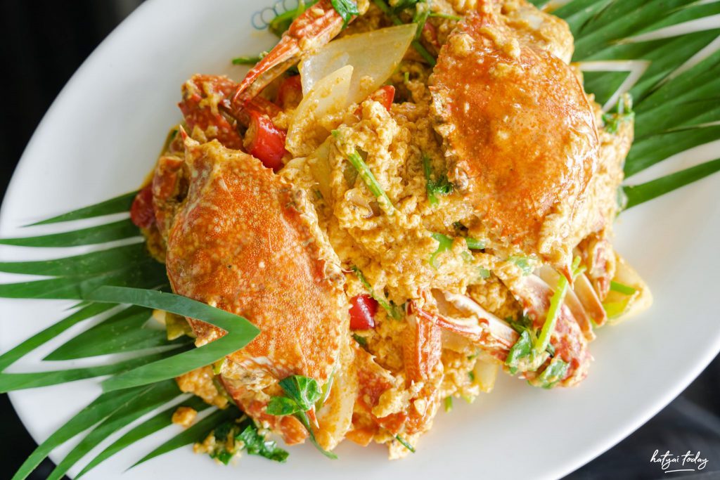 ปูม้าผัดผงกะหรี่