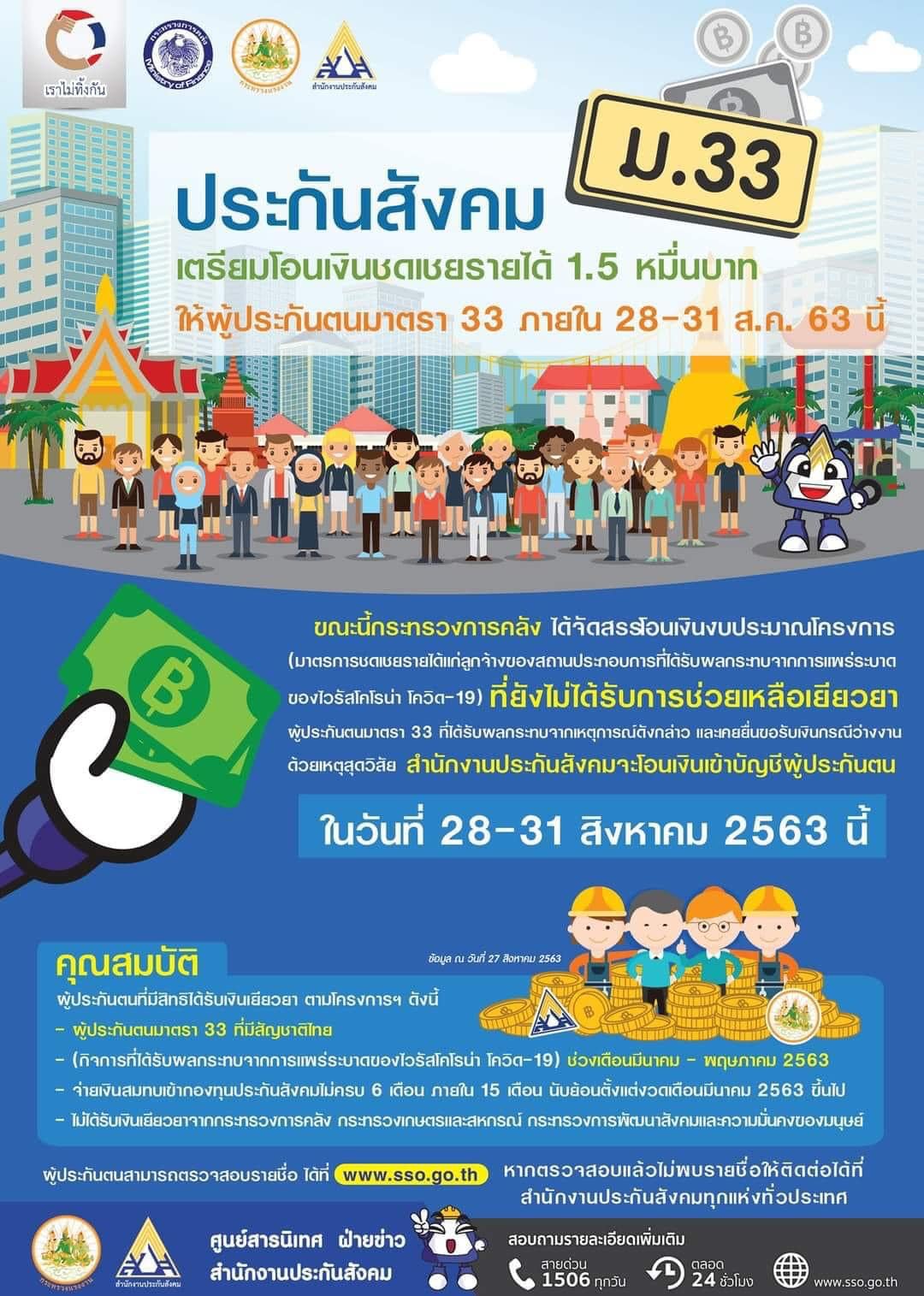 เพิ่มเติม : ครม. เคาะแล้วประกันสังคมผู้ประกันตน ลดจ่ายเงินสมทบเหลือ 2% นาน 3 เดือน 