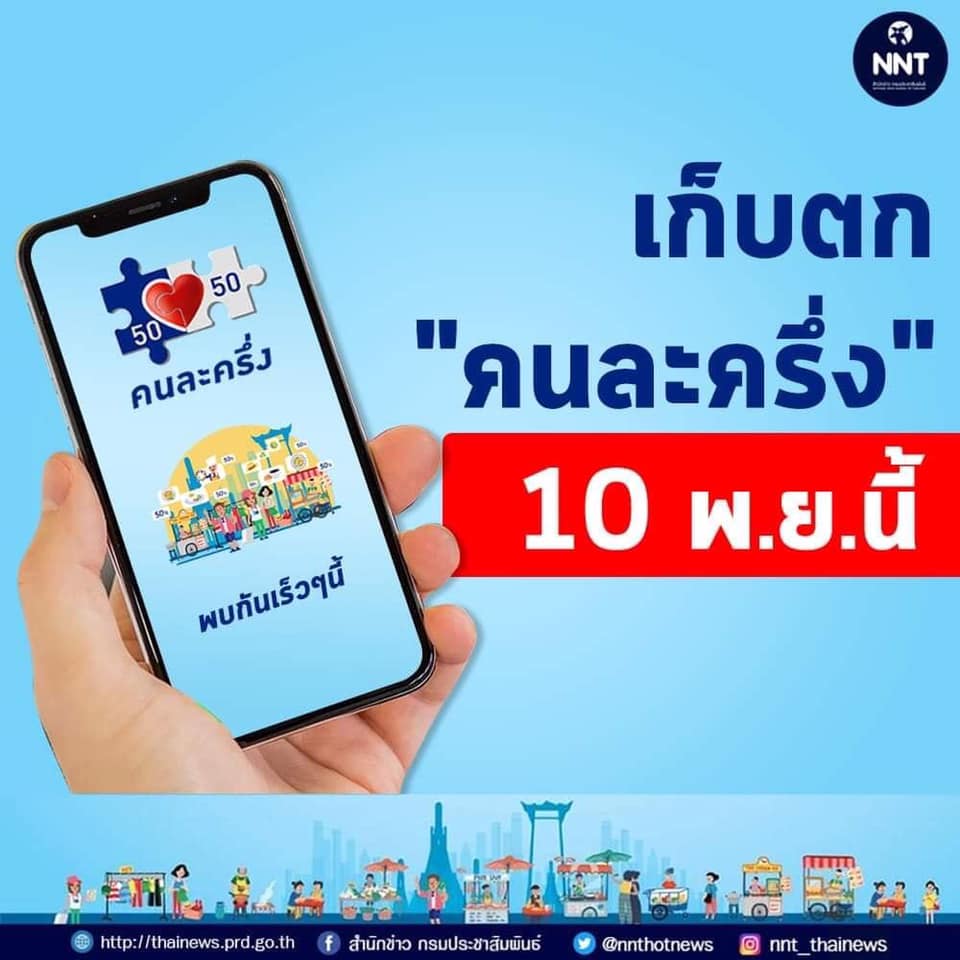 เก็บตก "คนละครึ่ง" 10 พ.ย.63 ใครพลาดล็อตแรก เตรียมตัวลงทะเบียนใหม่รับสิทธิ์ให้ทัน