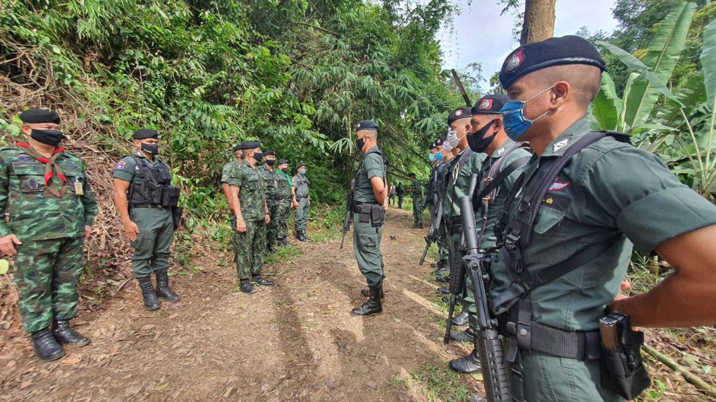 เดินหน้าคุมเข้มช่องทางธรรมชาติแนวชายแดนไทย- มาเลเซีย ฝั่งอ.สะบ้าย้อย จ.สงขลา