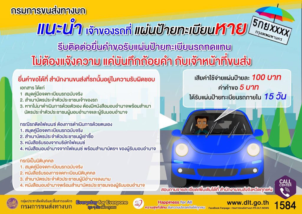 กรมขนส่ง จ.สงขลา ประกาศแจ้งเจ้าของรถที่ป้ายทะเบียนสูญหาย รีบติดต่อยื่นขอรับป้ายทะเบียนทดแทน 1 กรมขนส่ง จ.สงขลา ประกาศแจ้งเจ้าของรถที่ป้ายทะเบียนสูญหาย รีบติดต่อยื่นขอรับป้ายทะเบียนทดแทน