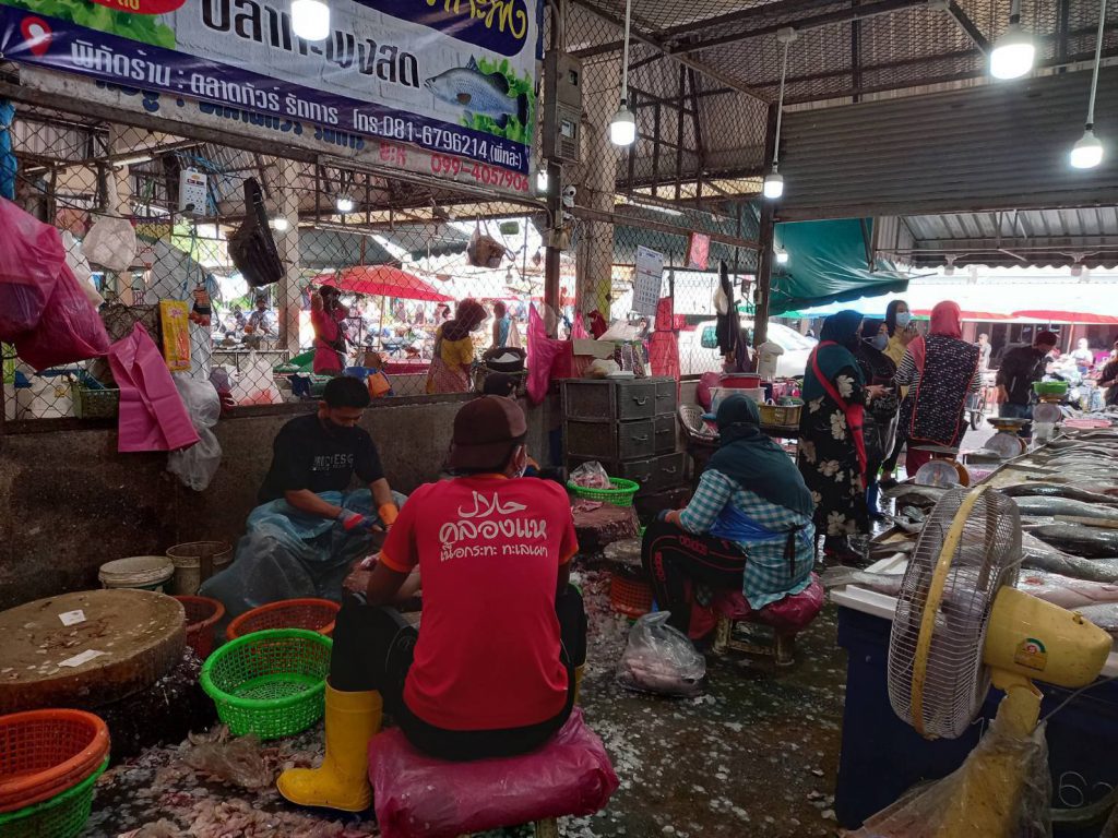 ตลาดแพปลาหาดใหญ่ ปลอดภัยไร้โควิด-19 หลังสาธารณสุขลงตรวจสอบไม่มีการขนส่งสินค้ามาจากพื้นที่เสี่ยง