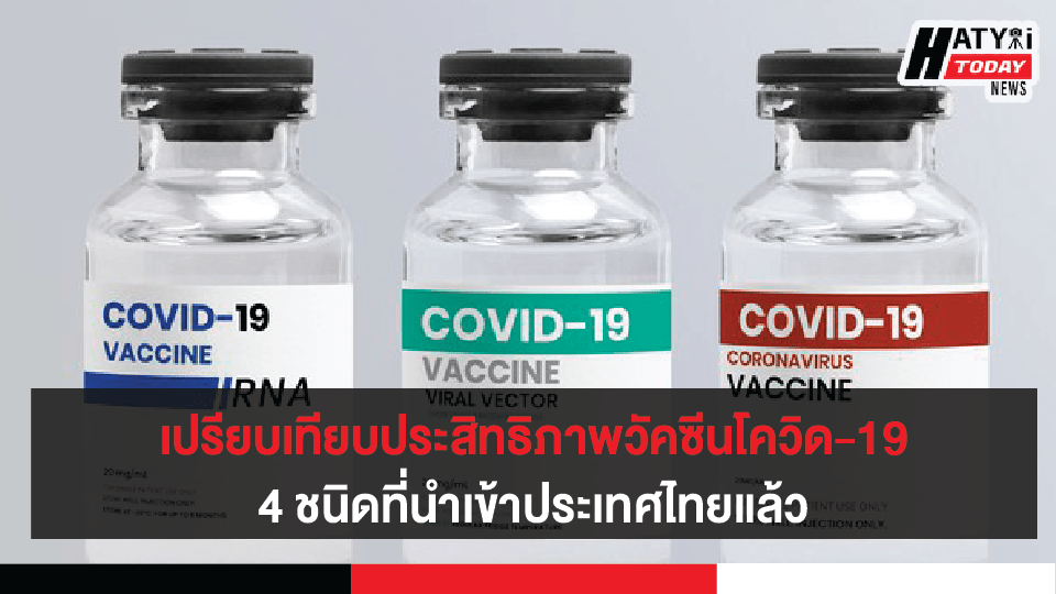 เปรียบเทียบประสิทธิภาพชนิดวัคซีนป้องกันโรคโควิด-19