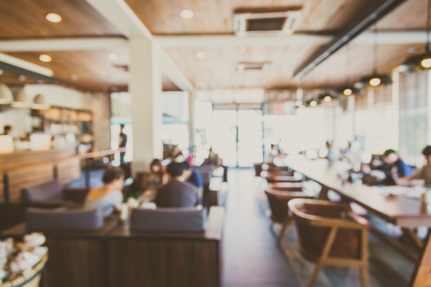 Background Blurry Restaurant Shop Interior 1203 4031