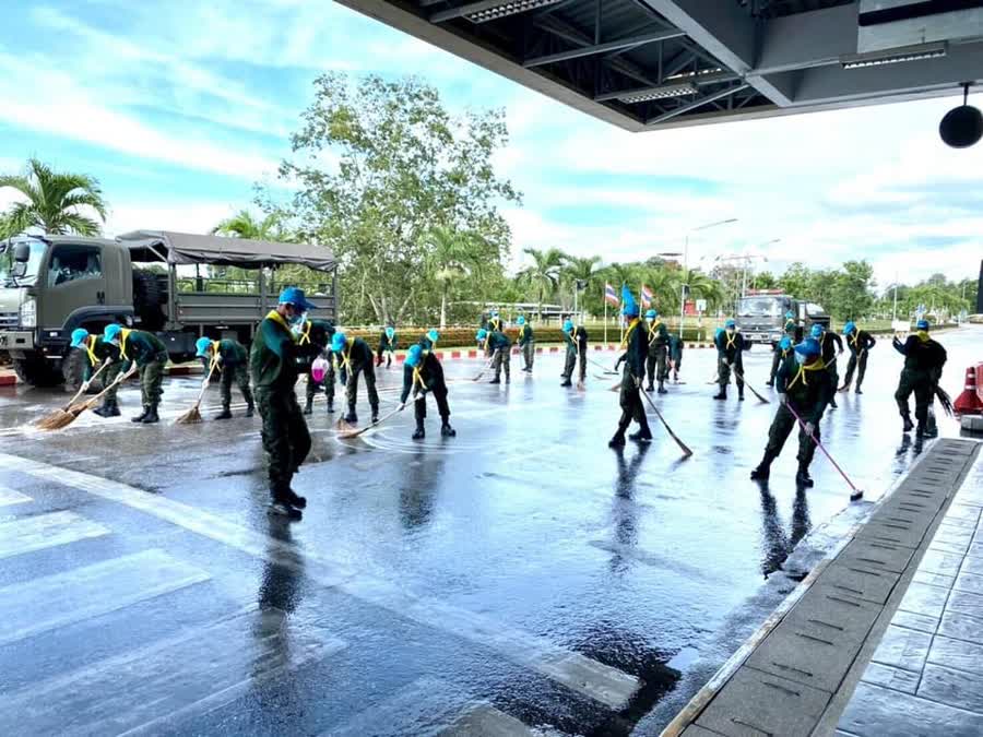 ท่าอากาศยานหาดใหญ่ ทำความสะอาดพร้อมฉีดพ่นยาฆ่าเชื้อไฮโดรเจน เปอร์ออกไซด์ 0.5% 2 7ca63d125b13862c29beafa621daa47e Small