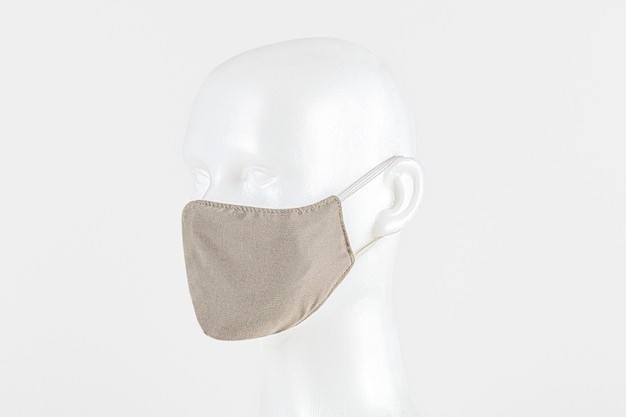 Beige Fabric Face Mask Dummy Head 53876 94444